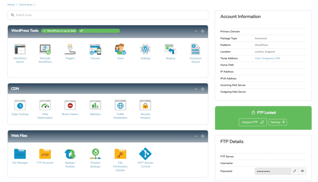Introducing Giraffe Hosting Limited's Revamped Website and State-of-the-Art Hosting Control Panel Giraffe Hosting Limited Control Panel